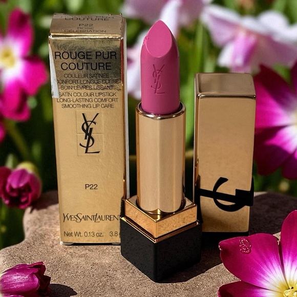 Yves Saint Laurent Rouge Pur Couture P22 Rose Celebration Satin Colour Lipstick - Picture 1 of 11